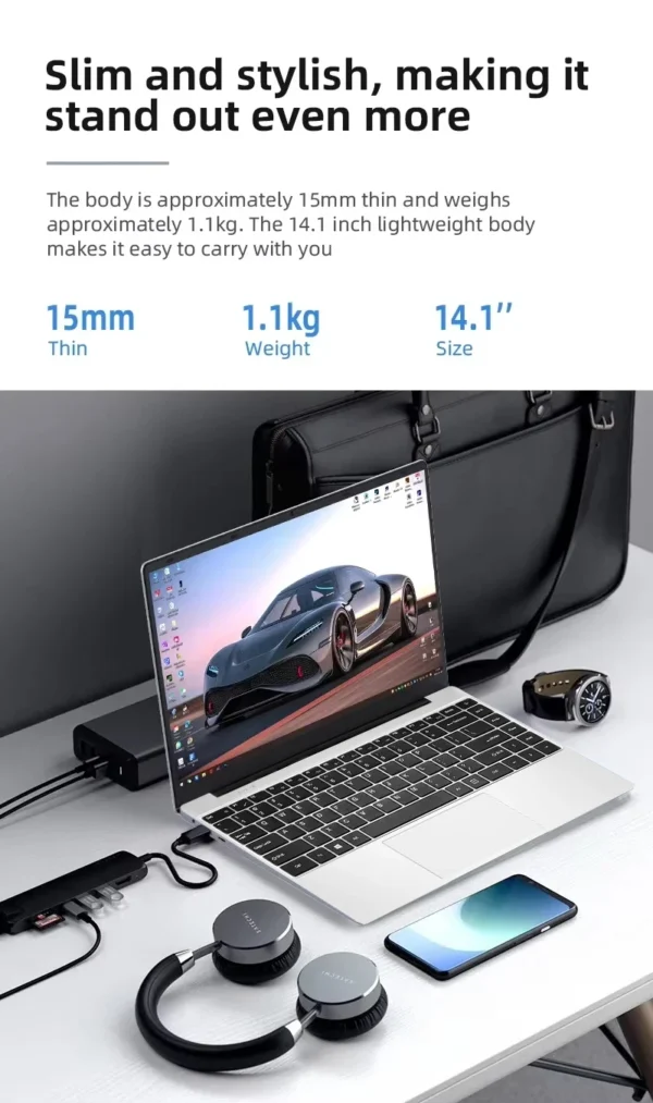 Laptop Intel Core I5-7300U 12GB RAM 1024GB SSD Notebook 1920*1080 Resolution Windows 11 Unlock Computer Office Study gamer PC - Image 6