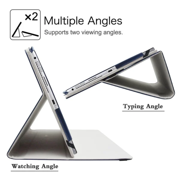Case For 13" Dell Latitude 7320 Detachable Tablet Folding  Cover with Elastic Closure - Image 17