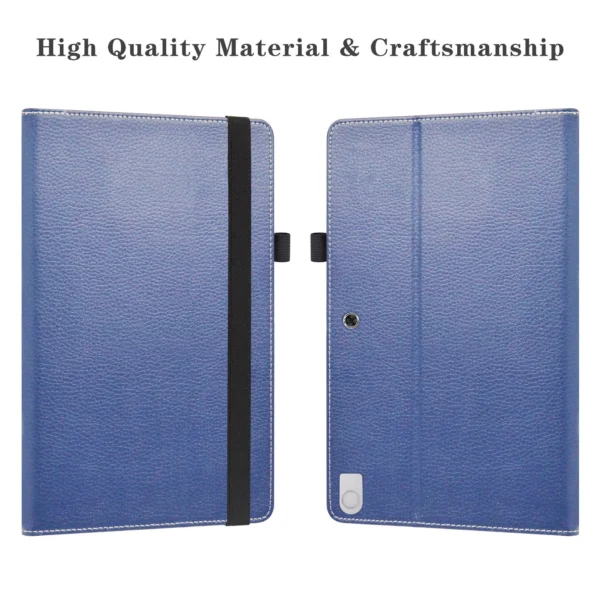 Case For 13" Dell Latitude 7320 Detachable Tablet Folding  Cover with Elastic Closure - Image 9