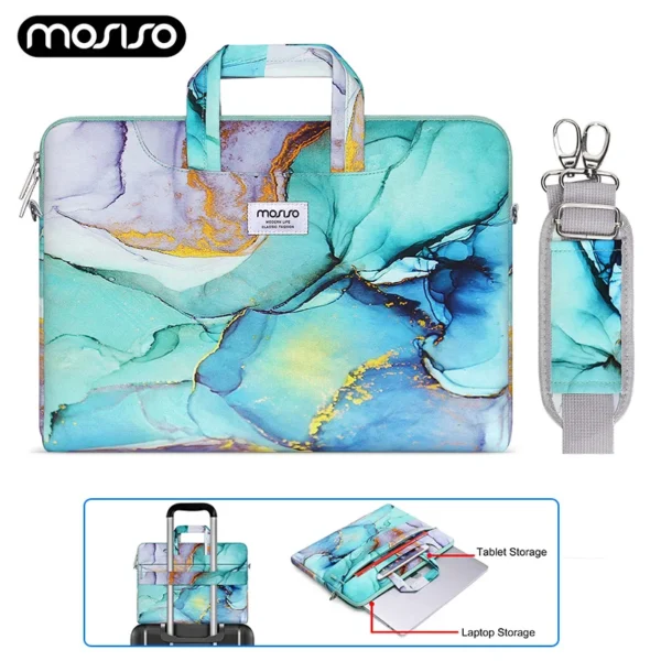 Laptop Bag for 2023 2022 MacBook Air Pro 13 13.3 14 15 16 17.3 Inch M1 M2 Lenovo Asus Acer Men Women Messenger Briefcase Sleeve - Image 11