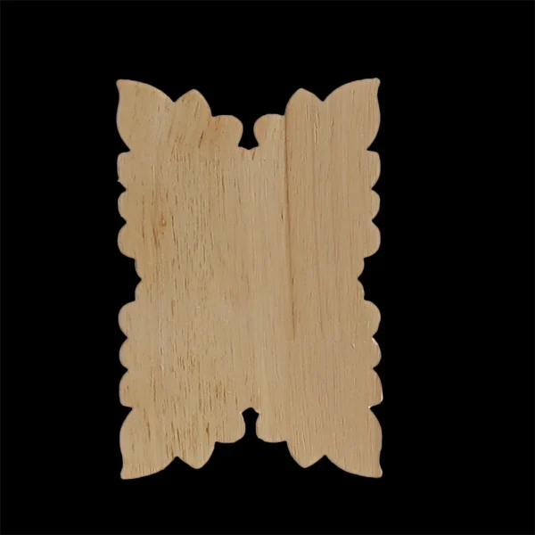 WMQE Unpainted Carved Exquisite Long Round Wooden Home Decoration Window Decoration Doors Wood Applique Wood Decal Wood Craft - Image 84