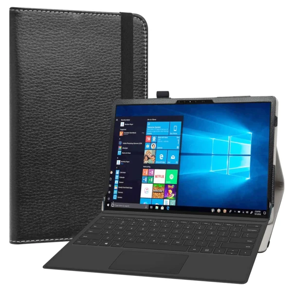 Case For 13" Dell Latitude 7320 Detachable Tablet Folding  Cover with Elastic Closure - Image 11