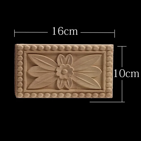 WMQE Unpainted Carved Exquisite Long Round Wooden Home Decoration Window Decoration Doors Wood Applique Wood Decal Wood Craft - Image 64