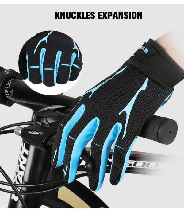 WEST BIKING Breathable Cycling Gloves GEL Liquid Silicone Palm Non-slip Sports Full Finger MTB Enduro Touch Screen Gloves Summer - Image 16