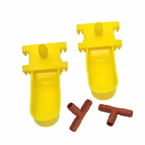 50 Sets Birds Automatic Waterer Cups 9.5mm Connection Tee For Chick Quail  Pigeon All Kinds Of Birds Drinking Water