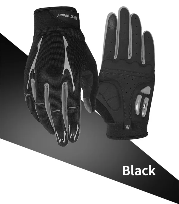 WEST BIKING Breathable Cycling Gloves GEL Liquid Silicone Palm Non-slip Sports Full Finger MTB Enduro Touch Screen Gloves Summer - Image 24