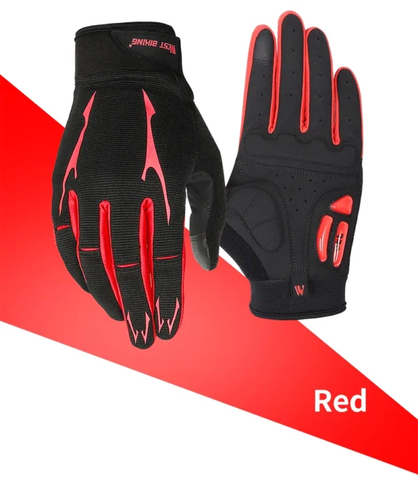 WEST BIKING Breathable Cycling Gloves GEL Liquid Silicone Palm Non-slip Sports Full Finger MTB Enduro Touch Screen Gloves Summer - Image 22