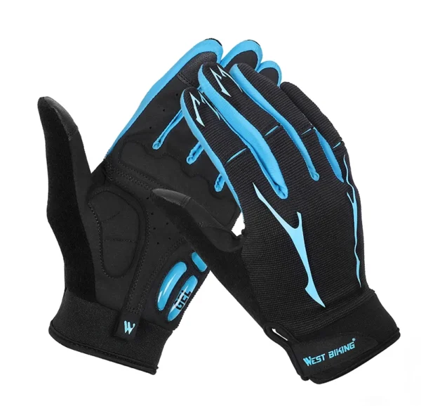 WEST BIKING Breathable Cycling Gloves GEL Liquid Silicone Palm Non-slip Sports Full Finger MTB Enduro Touch Screen Gloves Summer - Image 26