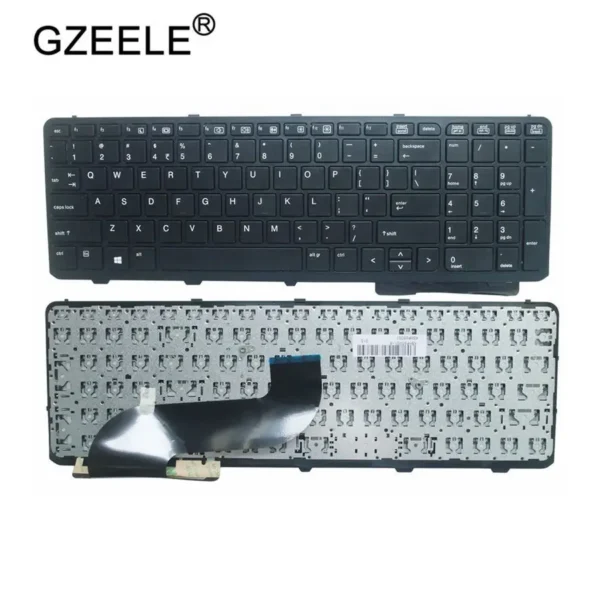 AR/RU/US English NEW Keyboard For HP ProBook 650 G1 655 G1 US With Frame Laptop Keyboard Black 738697-001