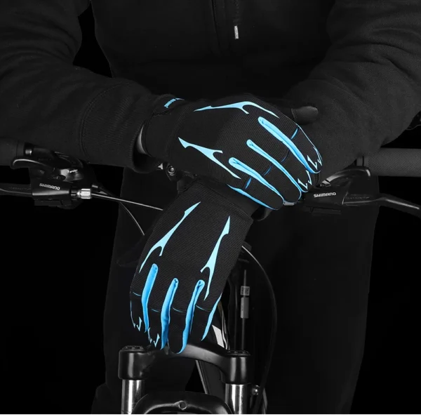 WEST BIKING Breathable Cycling Gloves GEL Liquid Silicone Palm Non-slip Sports Full Finger MTB Enduro Touch Screen Gloves Summer - Image 11