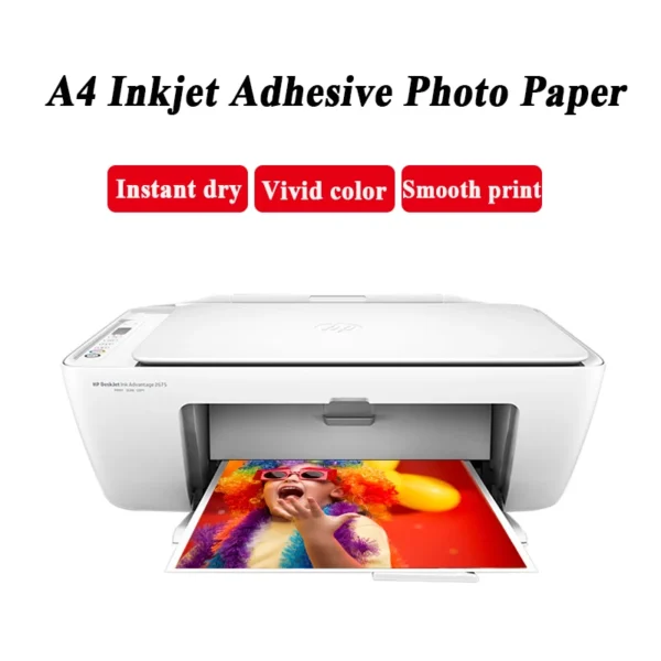 A3 A4 50sheets A5 A6 100sheets 135g 150g high Glossy Self Adhesive photo paper with back glue sticker Printing paper - Image 4