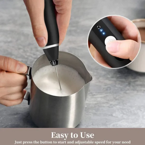 Milk Frothers Electric Handheld Blender with Electrical Mini Coffee Maker Whisk Mixer for Coffee Cappuccino Cream Foamer - Image 12