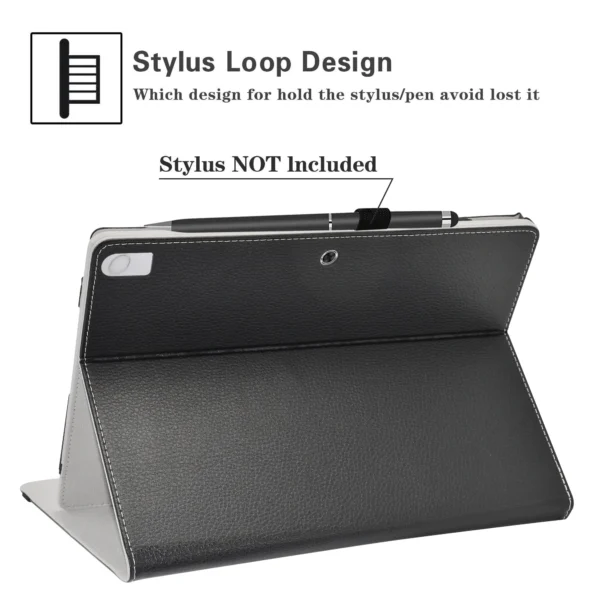 Case For 13" Dell Latitude 7320 Detachable Tablet Folding  Cover with Elastic Closure - Image 14