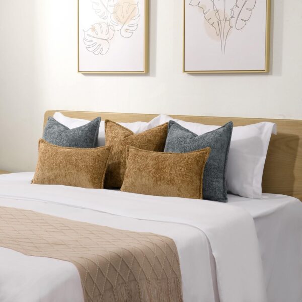 Throw Pillow Covers Neutral Soft Chenille Pillowcase Farmhouse Cushion Covers for Modern Home Sofa Bedroom Living Room Decor - Image 14