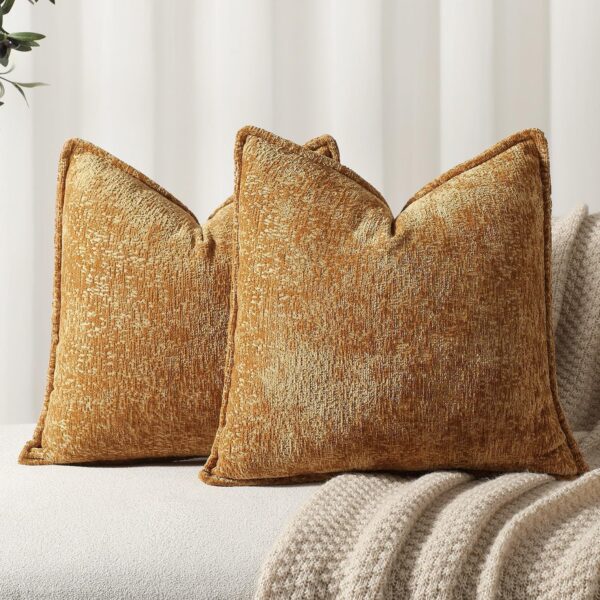 Throw Pillow Covers Neutral Soft Chenille Pillowcase Farmhouse Cushion Covers for Modern Home Sofa Bedroom Living Room Decor - Image 15