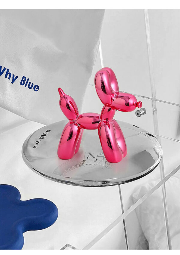 10cm 17cm Nordic Balloon Dog Sculpture Resin Animal Toy Statue Sculptures Figurine Crafts Home Decoration Room Desktop blue Gift - Image 24