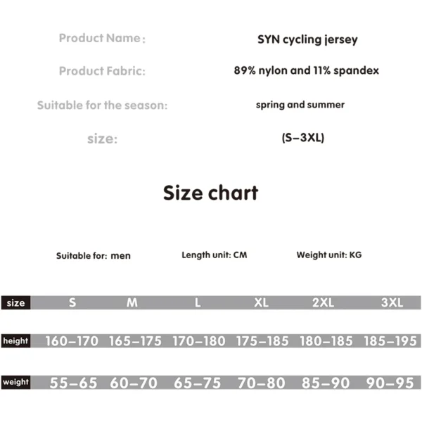 SYN  Short Sleeve Bicycle Jersey Man Summer Road Cycling Jersey Clothes For Men MTB Mountain Bicycle Sportswear Male Clothing - Image 4