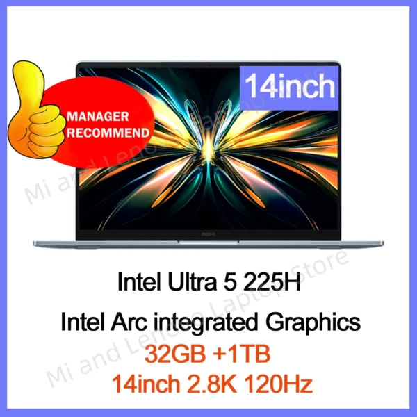 REDMI Book Pro 14 2025 Ultra5-225H/Ultra7-255H/16GB/32GB/1TB/2.8K/120Hz - Image 8