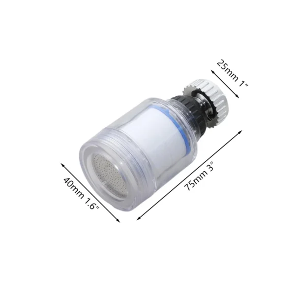 KEMAIDI Sink Filter Water Faucet, 360 ° Universal Rotating Kitchen Faucet Water Purifier for Bathroom Kitchen Faucet Extender - Image 6