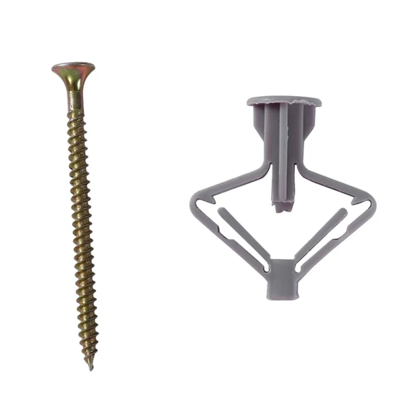 50/100pcs Plastic Toggle Anchor With Screw M4 Curtain Drywall Wall Cable Plug Aircraft Expansion Pipe Anchor Bolt Accessories - Image 17