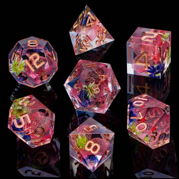 D20 DND Resin Dice Set D&D D6 Sharp Edges Dice Dungeon and Dragon Role Playing Game RPG Polyhedral Dice D20 D12 D10 D8 D6 D4 - Image 59