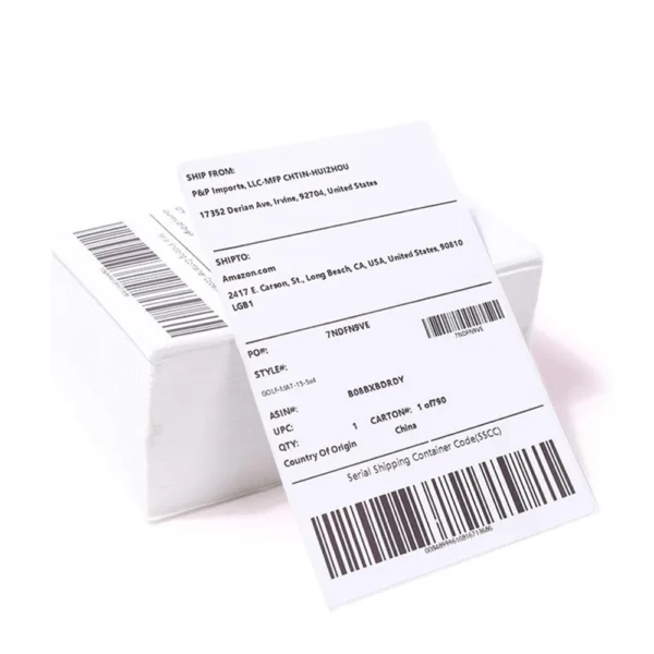 100/500 Sheets Thermal Shipping Labels 4x6 Fanfold Thermal Label Printer Paper 100x150mm Adhesive Stickers For Shipping Package - Image 16