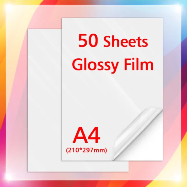 50Sheets A4 Paper Cold Laminated Film Holographic Sand Foil Glitter Glass Hot Stamping On Photo Laminating Film to Protect Photo - Image 10