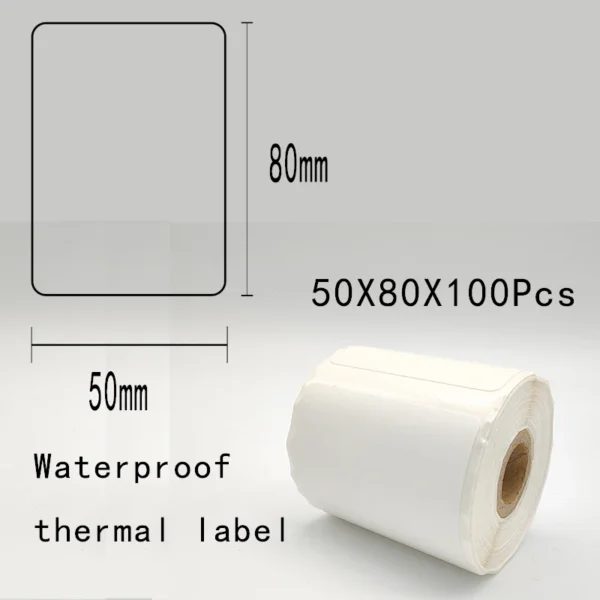 5PK Thermal Adhesive Label Papers for P1 Label Papers DP23 DP30 DP80 Label Maker  Waterproof  Tear Resistant Sticker - Image 15