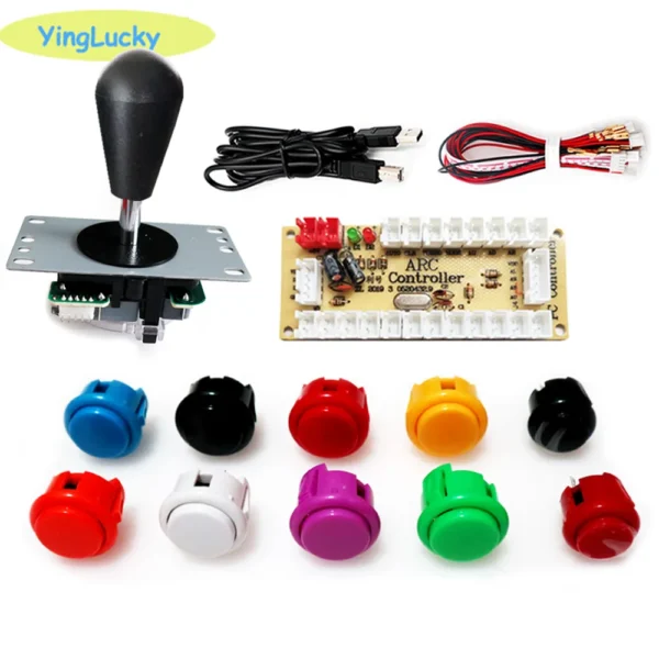 2 Player Arcade Zero Delay Kit USB Encoder for PC Raspberry Pi SANWA Push Button Joystick USB Arcade Cabinet Mando - Image 17