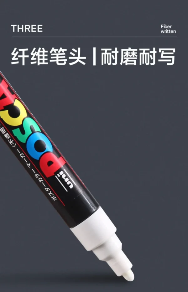 Uni POSCA White Markers ,PC-1M 3M 5M 8K 17K POP Poster/Advertisement Water Based rotulador permanente Graffiti canetas Best Gift - Image 23