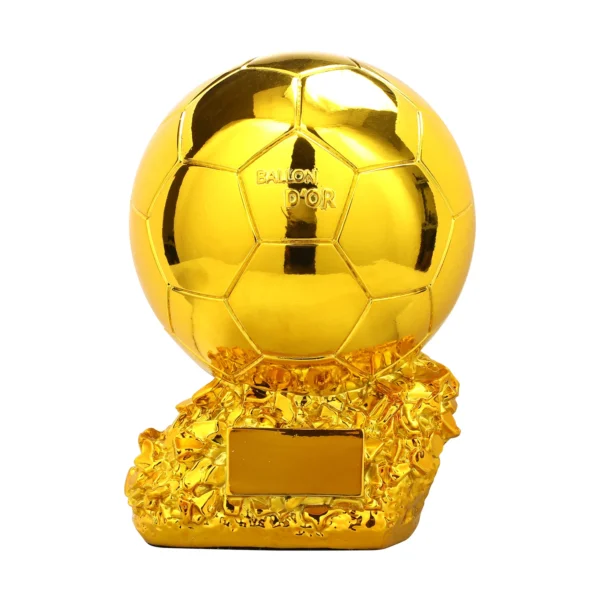 Golden Ball Football Cup Office Decoration with Electroplated Technology Football Cup Resin Gift and Birthday Gift Artefact - Image 8