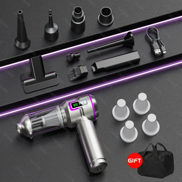 New Car Vacuum Cleaner 998000PA Mini Cordless Powerful for Home Handheld Blower Car Cleaner Portable Car Vacuum Cleaner - Image 10
