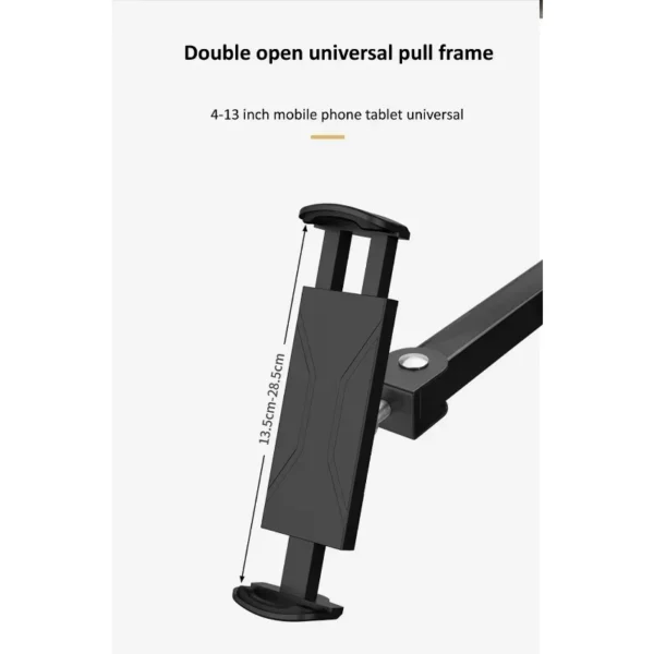 1pcs Wall Mount Tablet Stand Long Arm Stretchable Cell Phone Wall Holder Adjustable Metal Wall IPad Stand for IPhone 4-13 Inches - Image 14