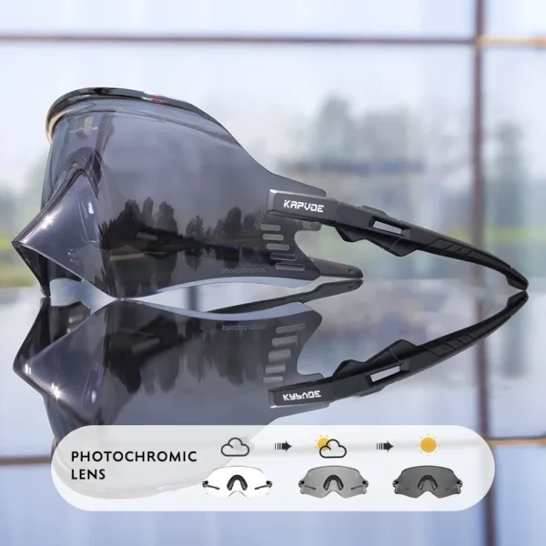 Kapvoe Red Photochromic Cycling Glasses UV400 Men Women Cycling Sunglasses Road Bicycle Goggle MTB Cycling Eyewear - Image 19