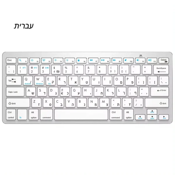 Russian Spanish Arabic Korean New Portable Wireless Bluetooth 3.0 Keyboard  for iPad Tablet Phone PC Android IOS Windows system - Image 8