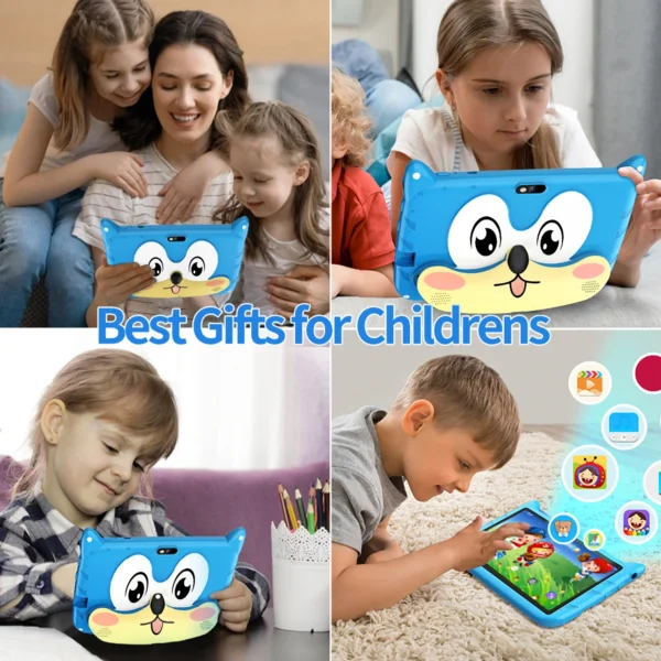 BDF New 7 Inch Cartoon Pattern Kids' tablets Quad Core 4GB RAM 64GB ROM 5G WiFi Learning Education Games Tablet Children's Gift - Image 21