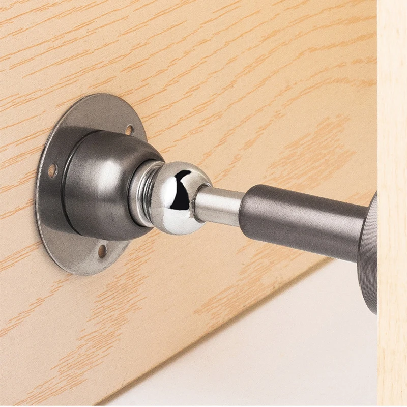 Hydraulic Buffer Door Stopper Stainless Steel Strong Magnetic Doorstop Floor Wall Mount Nail-free Anti-collision Mute Door Touch - Image 2