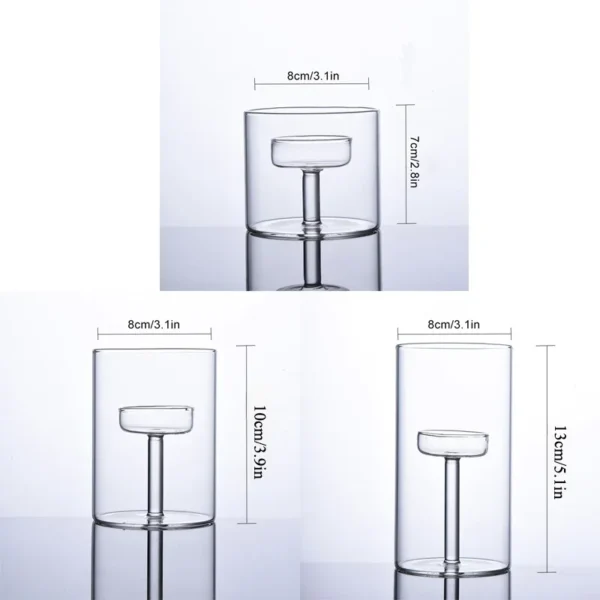 Transparent Glass Candlestick Cylinder Tea Light Candle Holders for Table Centerpieces Wedding Party Dining Room Decorations - Image 7