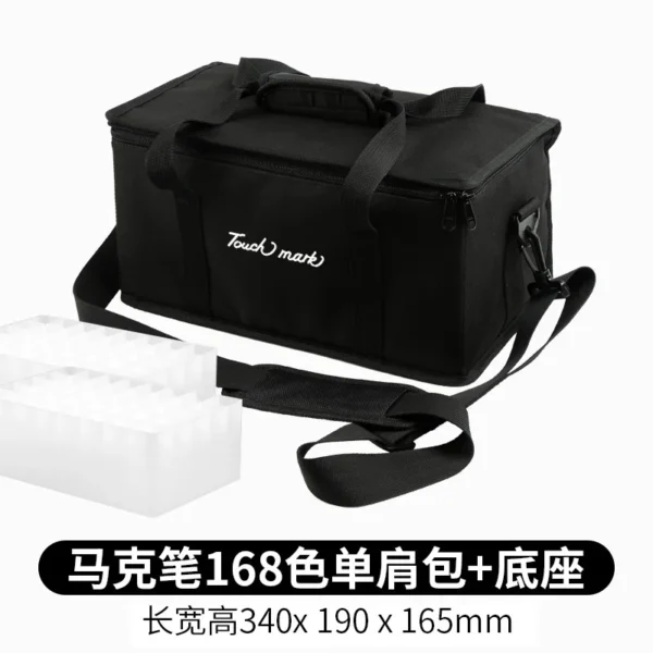 168 Grid with Base Marker Pen Storage Bag Portable Multi-specification Large-capacity Watercolor Pen Box Student Stationery - Image 10