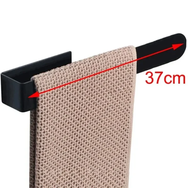 Towel Rack Non-punched Towel Rack Bathroom Rack Self-adhesive Bathroom Kitchen Towel Hand Towel Rack Household Items - Image 9