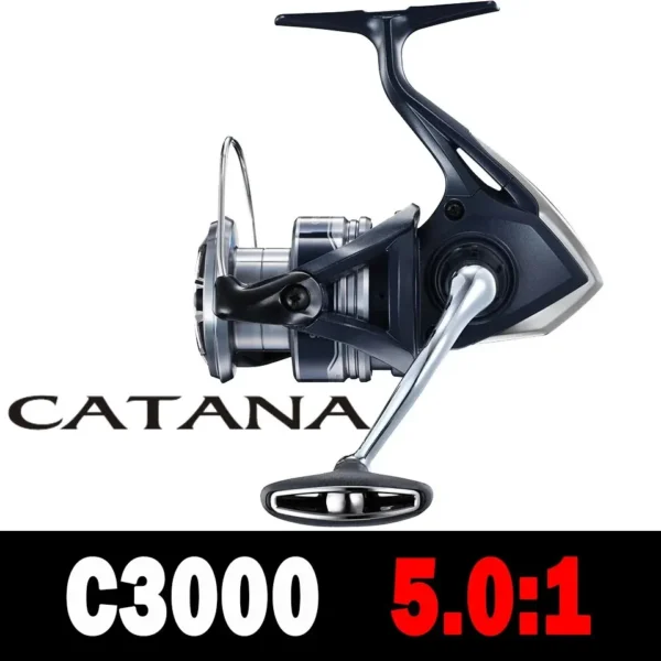 SHIMANO CATANA Spinning Fishing Reel 3+1BB Metal Spool G-Free Body and Propulsion Line Management System - Image 6