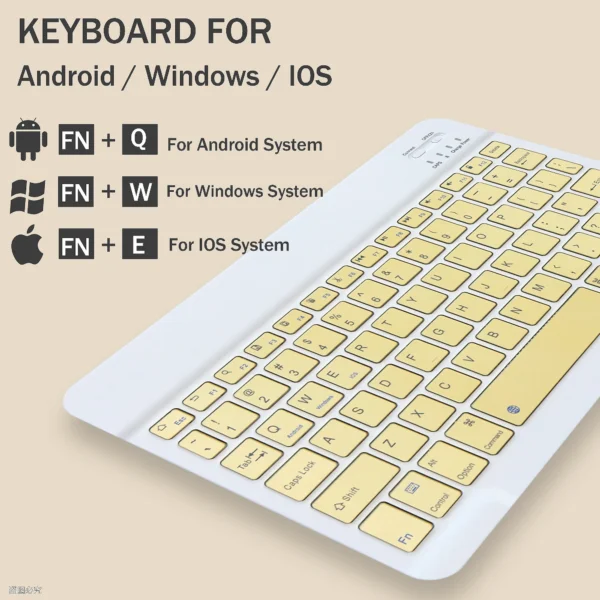 For iPad 10th Generation 10.9 inch 2022 Case with Keyboard Cover Wireless Bluetooth magnetic PU Leather For iPad 10 Case 10.9" - Image 4