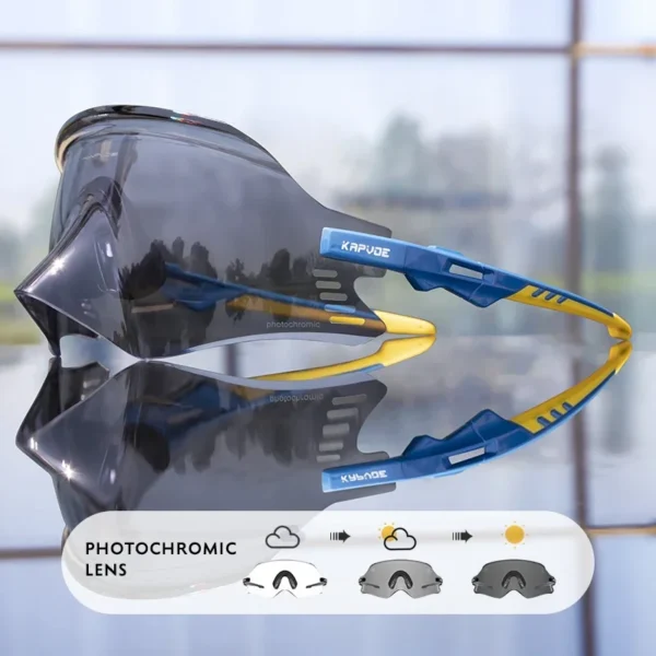 Kapvoe Red Photochromic Cycling Glasses UV400 Men Women Cycling Sunglasses Road Bicycle Goggle MTB Cycling Eyewear - Image 16