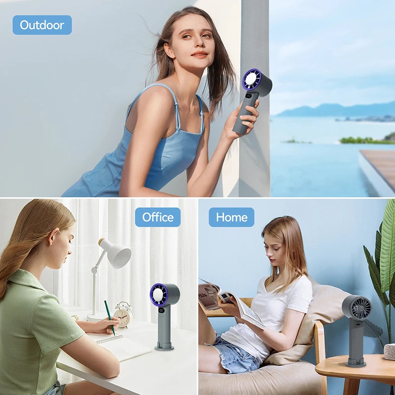 Xiaomi Mini Handheld Fan 120 Speed Portable Desktop Fans Instant Cooling With Ice Mode Rechargeable Stylish Fan for Women New - Image 3