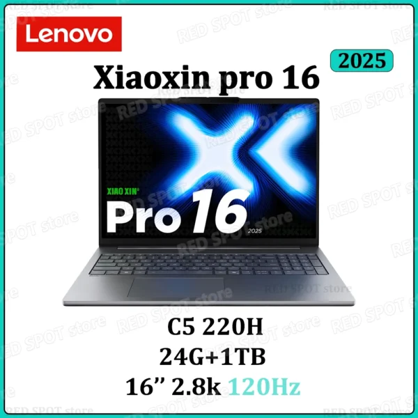 [Russian stock!!!]Lenovo Xiaoxin pro16 2025 laptop C5 220H 24G+1TB SSD 16inch 2.8K 120Hz - Image 7