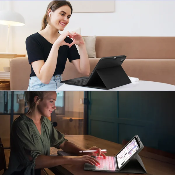 Case for Xiaomi Pad 7 11.2 inch, Bluetooth keyboard case for Xiaomi Pad 7 Pro 11.2 inch - Image 16