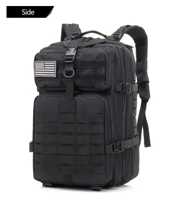 45LTactical Fishing Backpack with Rod Holders - Multifunctional Tackle Bag for Fish Equipment Storage Outdoor Camping Hiking - Image 16