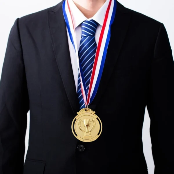 10-50pcs 2" Gold Silver Bronze Award Medal Zinc Alloy Round Winner Medals w/ Neck Ribbon 1st 2nd 3rd Prizes Winner Prize Present - Image 4