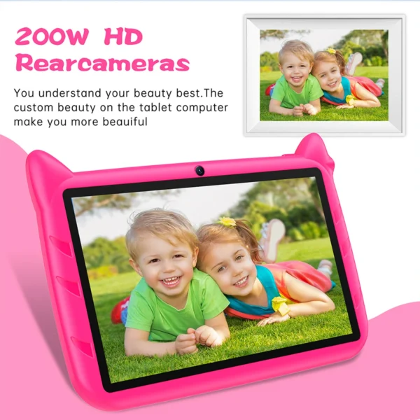 BDF New 7 Inch Cartoon Pattern Kids' tablets Quad Core 4GB RAM 64GB ROM 5G WiFi Learning Education Games Tablet Children's Gift - Image 14