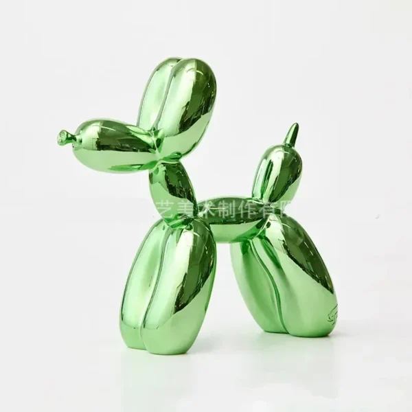 10cm 17cm Nordic Balloon Dog Sculpture Resin Animal Toy Statue Sculptures Figurine Crafts Home Decoration Room Desktop blue Gift - Image 7